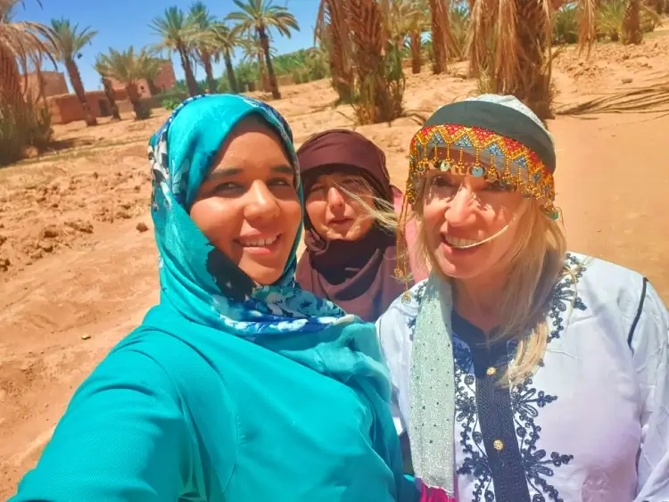 in desert of merzouga