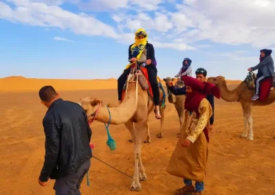 camel trekking at trekking in morocco