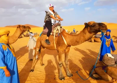 ride camel in merzouga desert for trip advisor in morocco