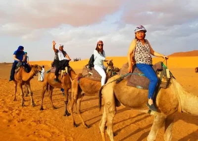 camel ride in merzouga desert