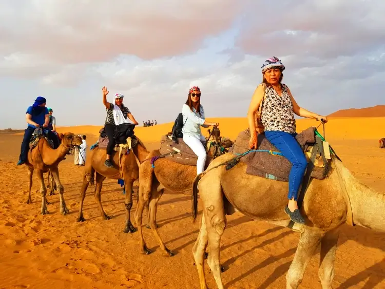 camel ride in merzouga desert