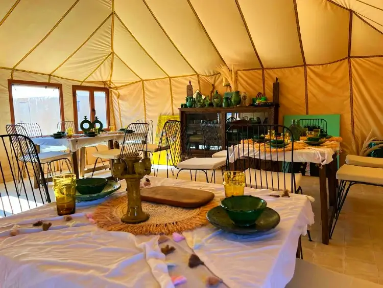 desert camp  tourism in morocco