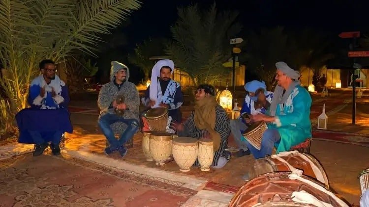 night at merzouga desert